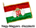 Nagy Magyarország zászló hímzett